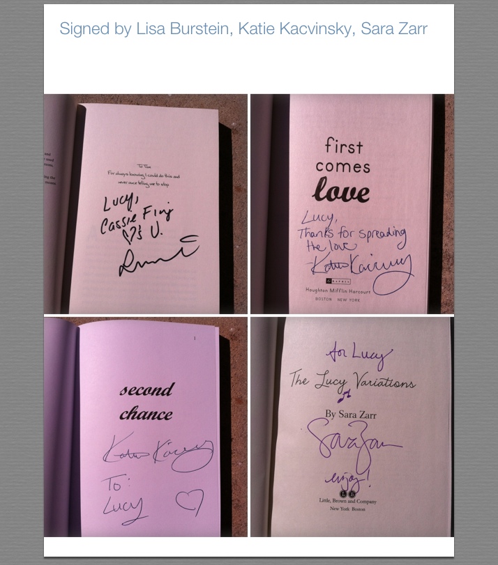 Signed books May 2013