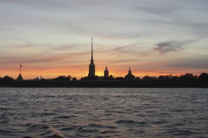 St. Petersburg at dusk