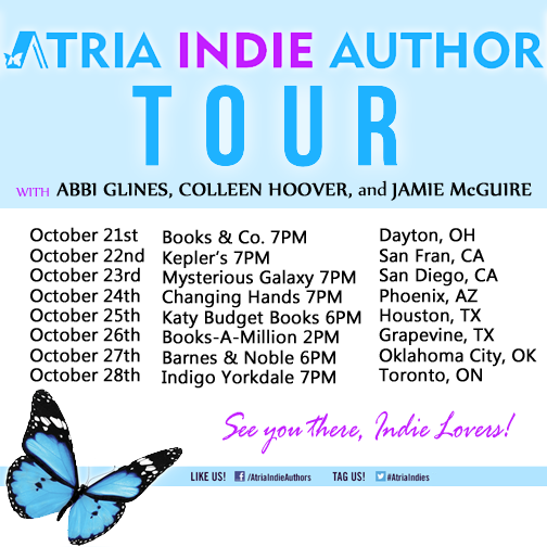 Atria Indie Author Tour