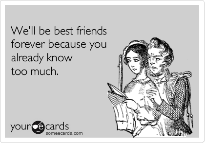 best friends forever someecard